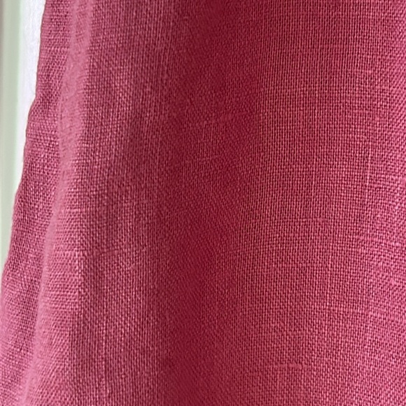 Nicole Miller Linen Halter Top in Dark Pink/Mauve Size Large - Picture 5 of 8